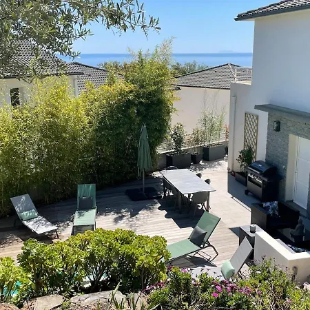 Superb Villa-hauteurs Bastia-heated Pool-view فيلة