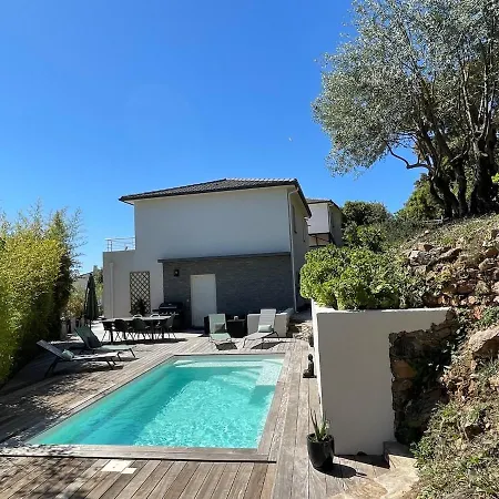 Superb Villa-hauteurs Bastia-heated Pool-view